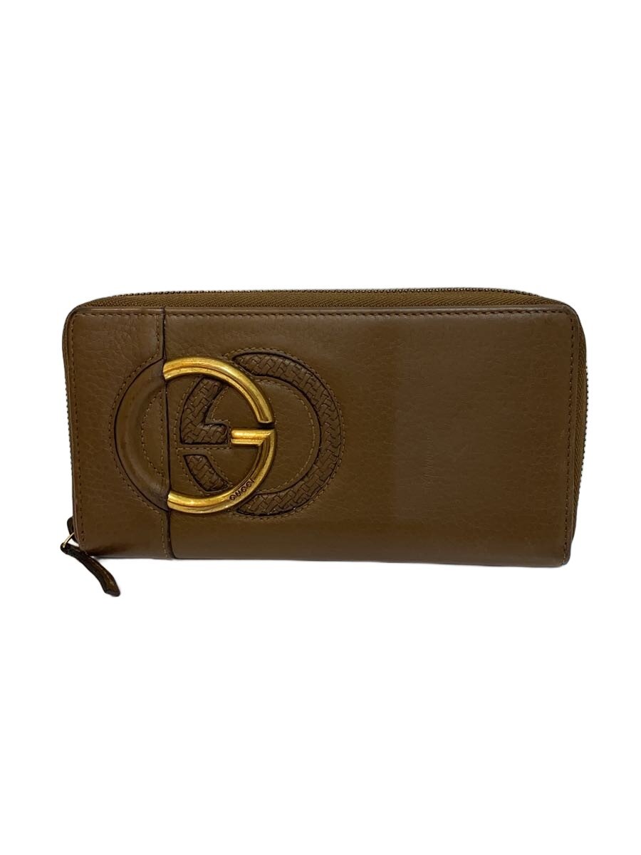 【中古】GUCCI◆長銭入れ/--/赤銅色/無地/レディース/309972【服飾雑貨他】