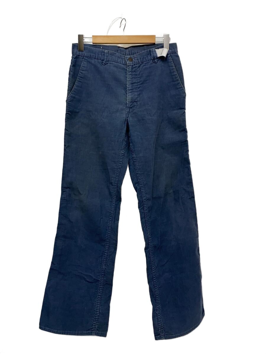 【中古】Levi’s◆70s/42TALON/ウエスタン/名取り草裏520ブーツカットパンツ/コール天/青み//【メンズウェア】