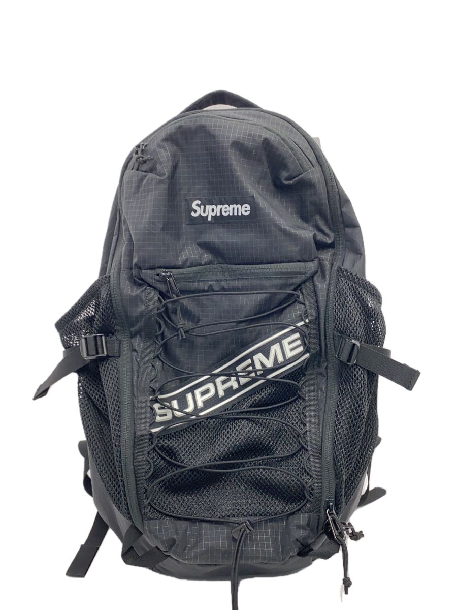 【中古】Supreme◆23AW/Backpack/うしろ側風呂敷き包み/背嚢/ナイロン/BLK/無地//【御徒面子】