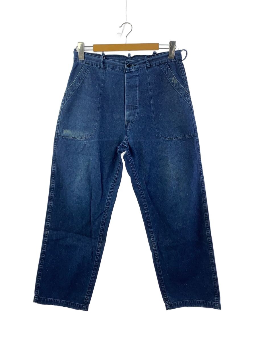 【中古】US.NAVY◆下つ方/--/ジーンズ/IDG/無地/40s/M-45【メンズウェア】