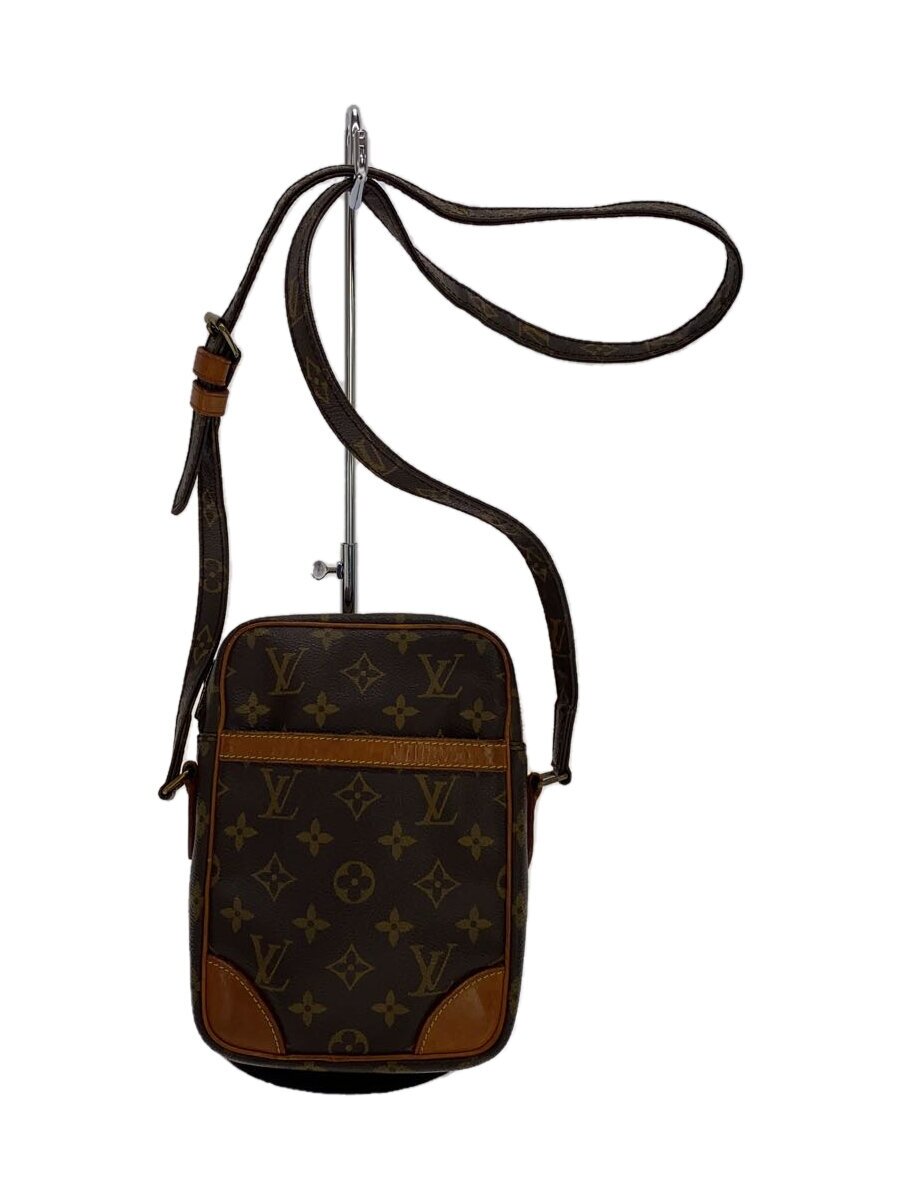 【中古】LOUIS VUITTON◆2)ダヌーブ_モノグラム・帆布_BRW/PVC/BRW【御徒面子】
