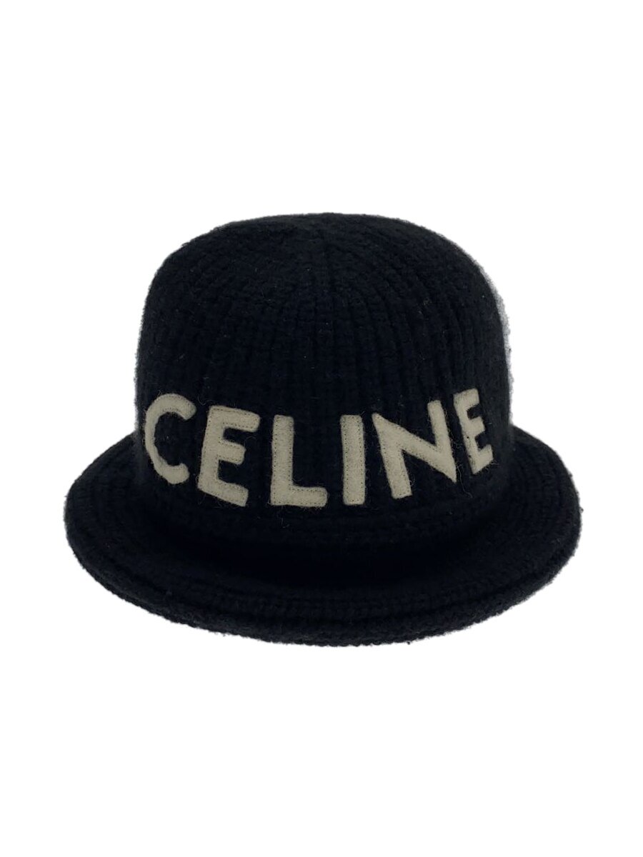 【中古】CELINE◆井戸釣瓶かぶり笠/--/カシミヤ/BLK/メンズ/2A47T384D【服飾雑貨他】