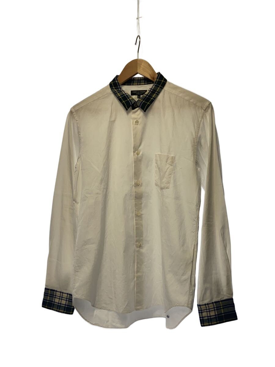 【中古】COMME des GARCONS HOMME PLUS◆11AW/デカダンス期/うつり変わり/長袖プルオーバー/S/綿織物/WHT/PH-B007//【メンズウェア】