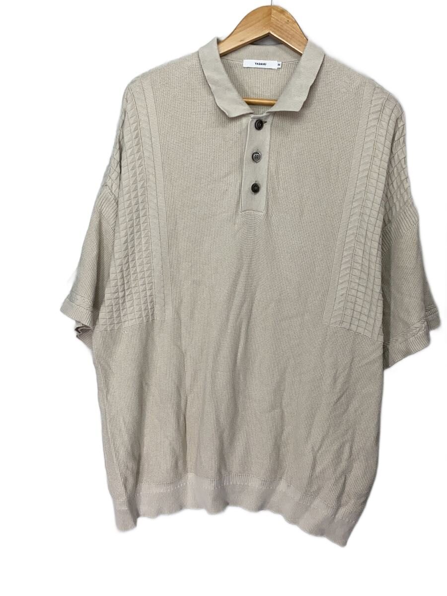 【中古】YASHIKI◆スポーツシャツ/2/綿織物/BEG/ysk-22ss-kn10【メンズウェア】