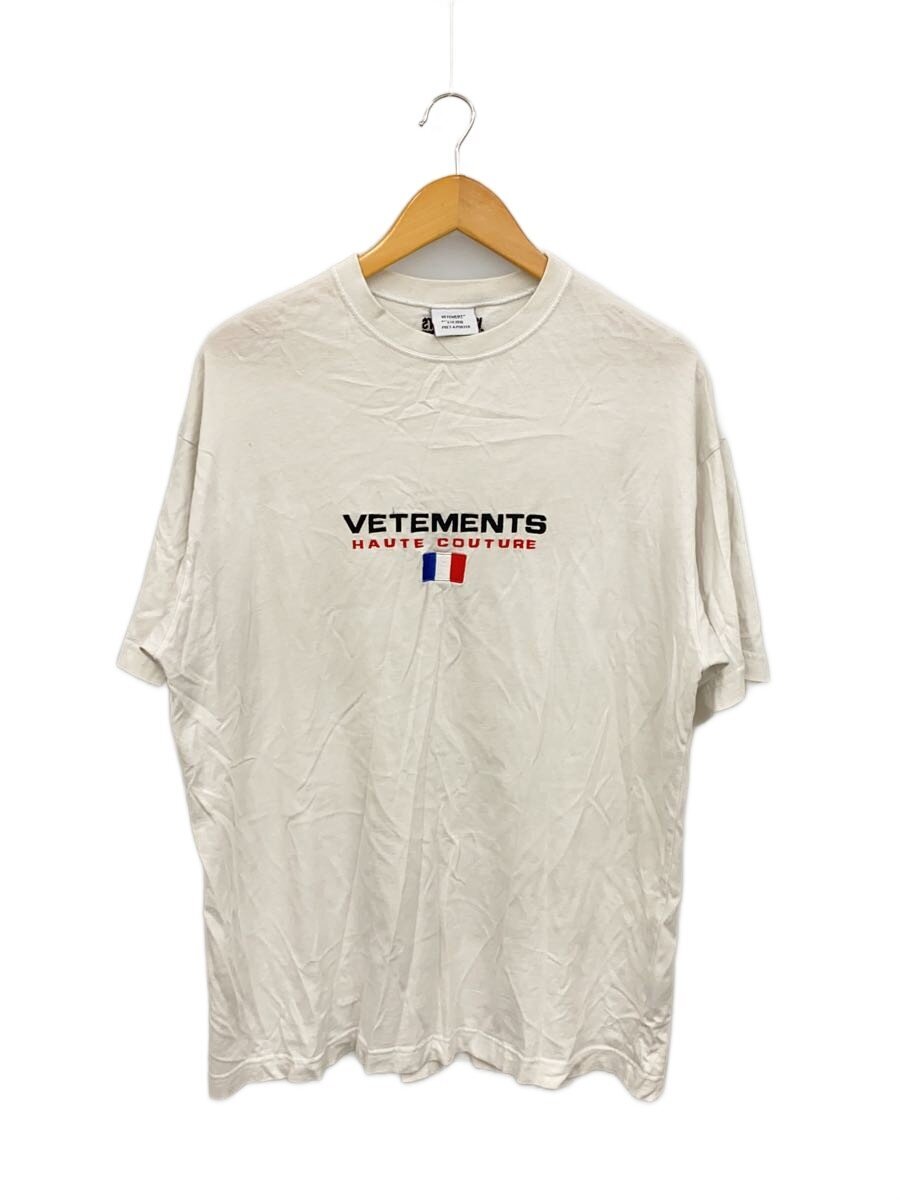 【中古】VETEMENTS◆プルオーバー/XS/綿織物/WHT//【メンズウェア】