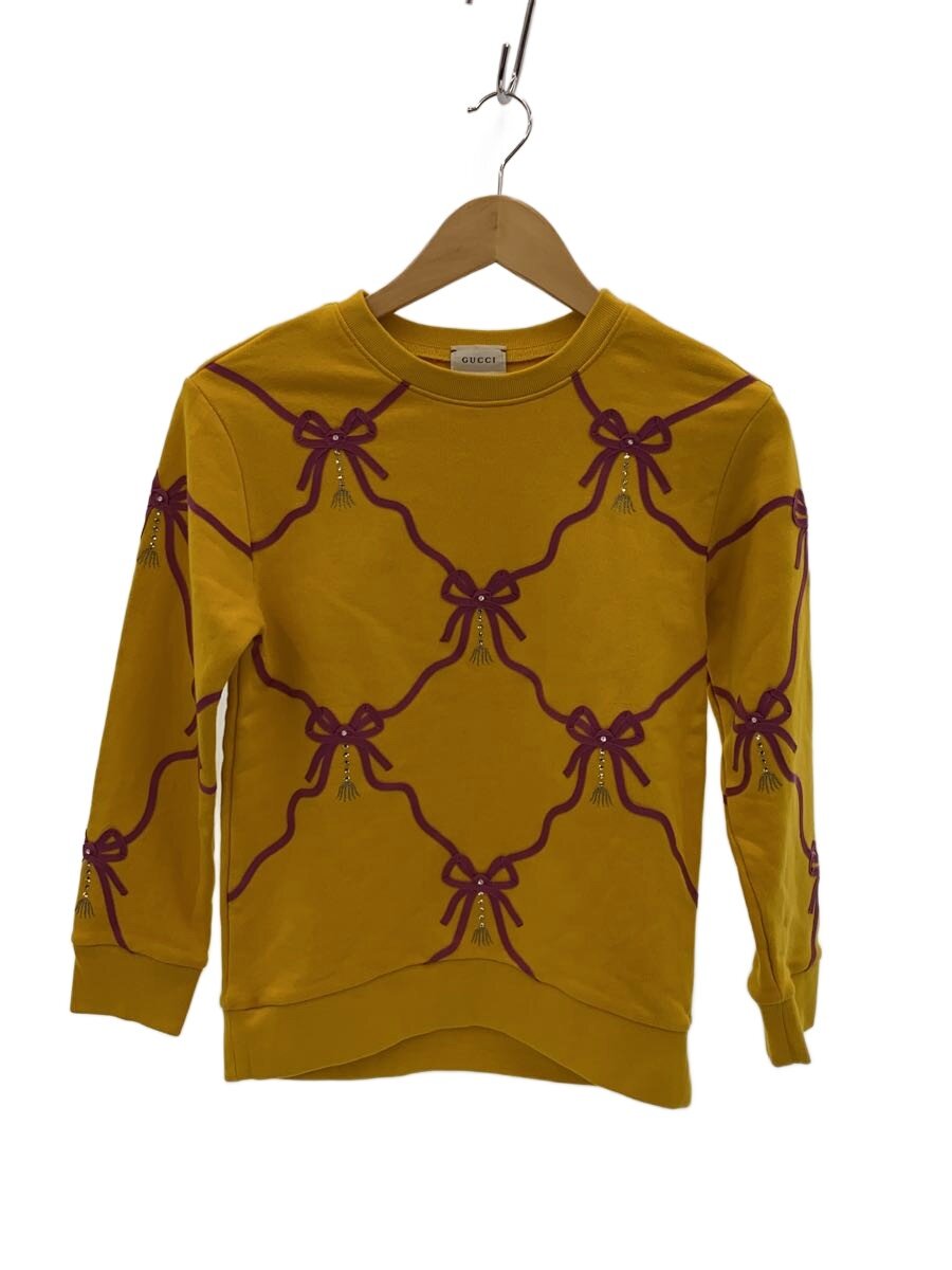 【中古】GUCCI◆汗水/10/綿織物/YLW/総柄【レディース御召しもの】