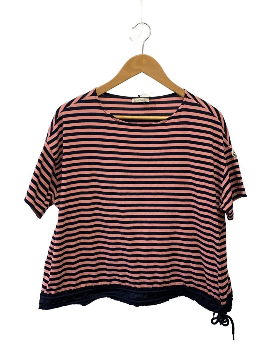 【中古】MONCLER◆半袖カットソー/L/綿織物/PNK/間借り人/C10938069100-8299L【レディース御召しもの】