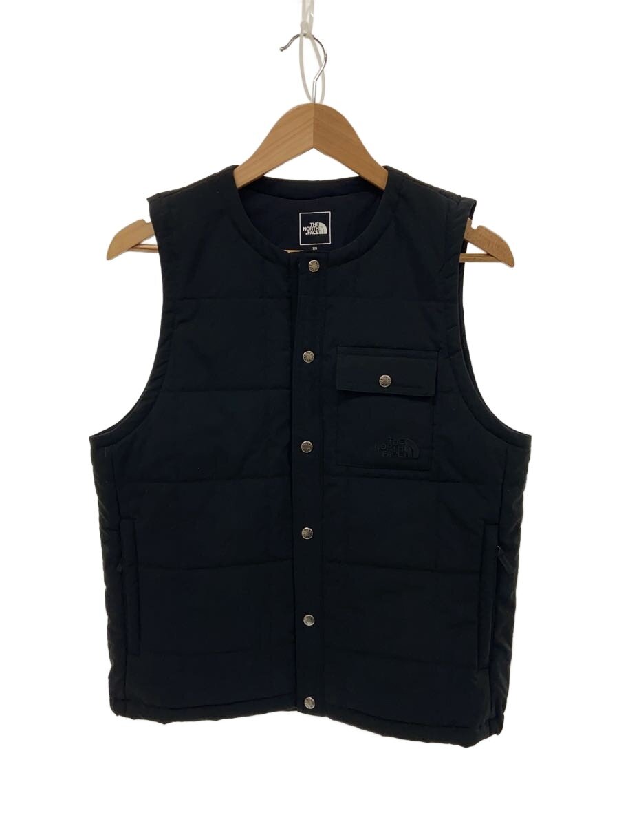 【中古】THE NORTH FACE◆MEADOW WARM VEST_メドウウォームベスト/XS/ポリエステル/BLK【メンズウェア】