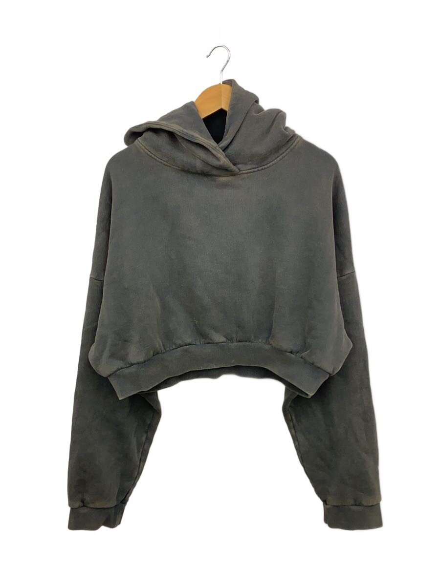 【中古】entire studios◆CROPPED HEAVY HOOD/パーカー/--/綿織物/BLK【レディース御召しもの】