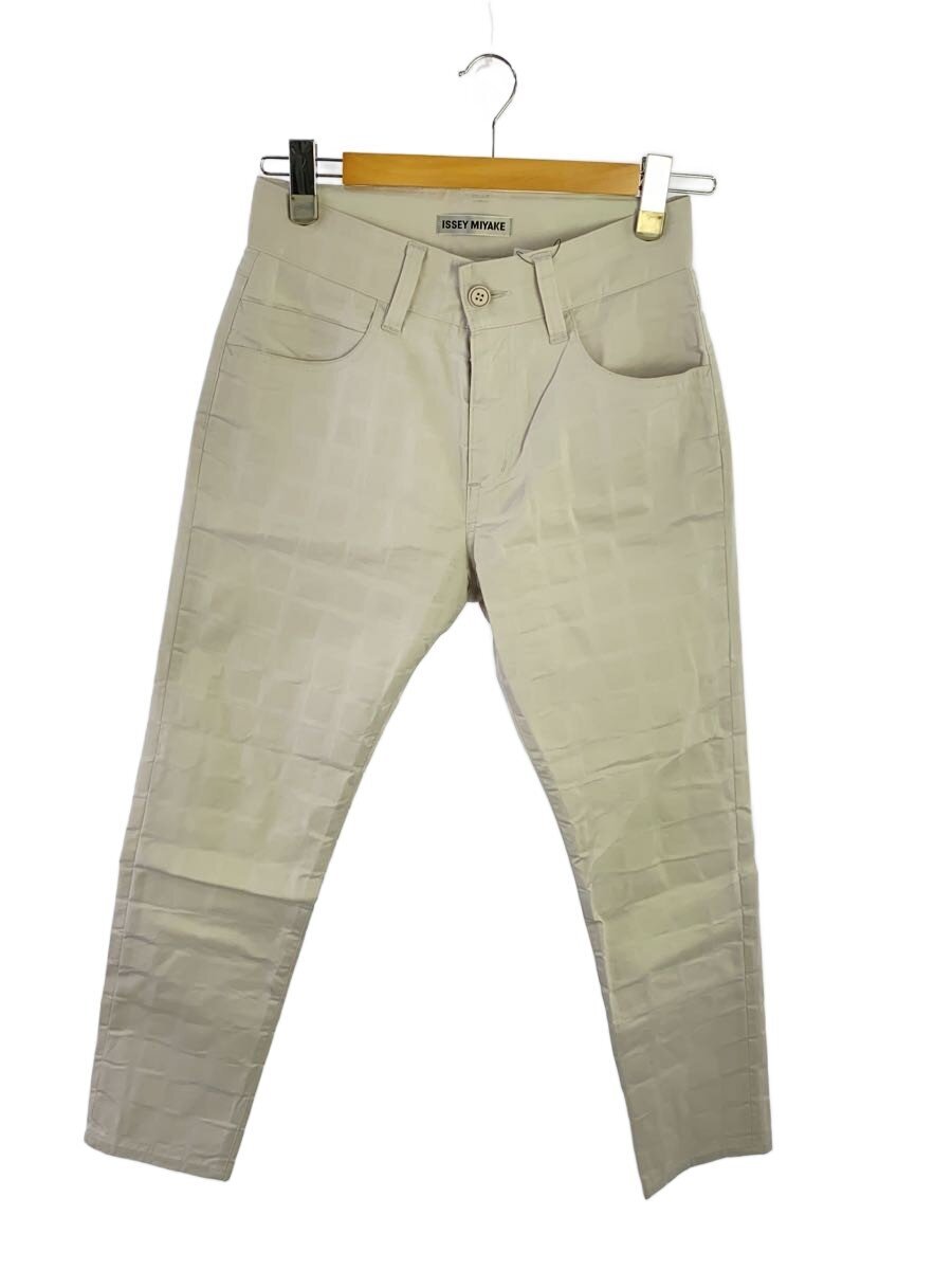 【中古】ISSEY MIYAKE◆下つ方/1/綿織物/GRY/照合のしるし/IM82FF529【メンズウェア】