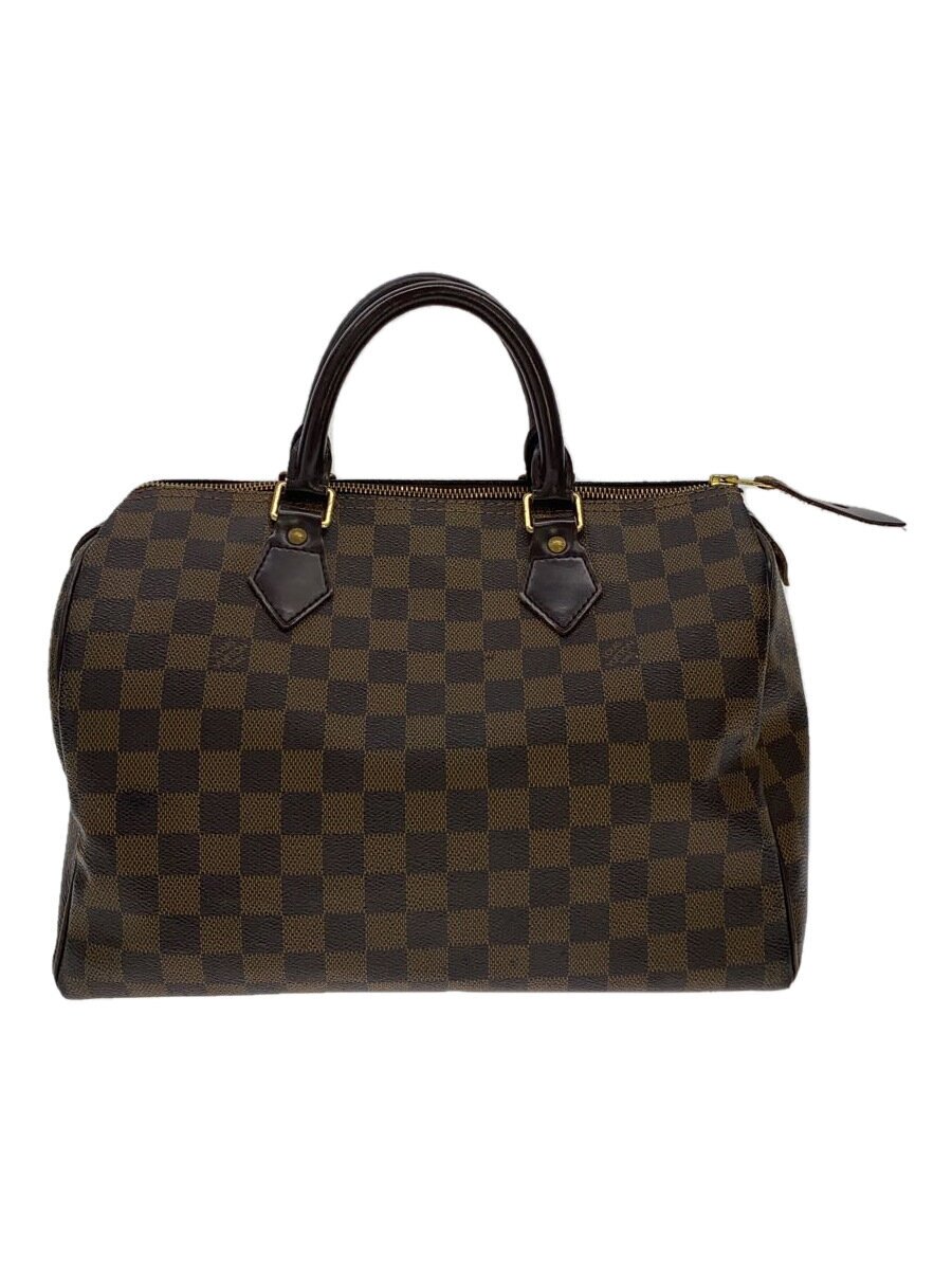 【中古】LOUIS VUITTON◆1)スピーディ30_ダミエ・エベヌ_BRW/PVC/BRW【御徒面子】