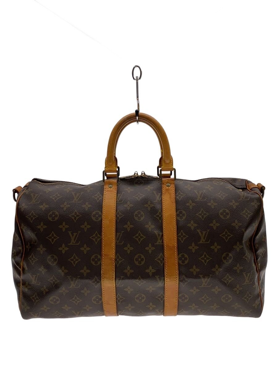 【中古】LOUIS VUITTON◆キーポル・バンドリエール45_モノグラム・帆布/PVC/BRW/総柄【御徒面子】