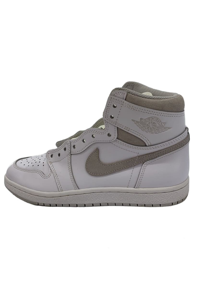 【中古】NIKE◆AIR JORDAN 1 HIGH 85_エア湖 ジョーダン 1 ご機嫌 85/25糎/WHT【シューズ】