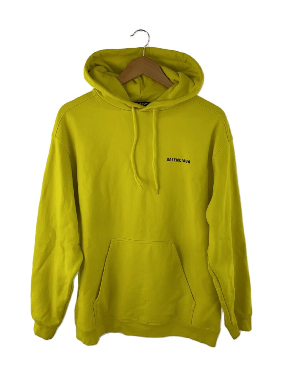 【中古】BALENCIAGA◆Black Logo Medium Fit Hoodieパーカー/S/綿織物/YLW/600583 TIV84【メンズウェア】