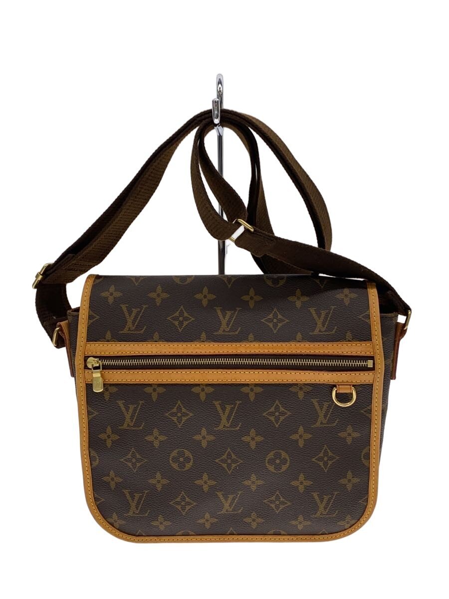 【中古】LOUIS VUITTON◆飛脚屋PM・ボスフォール_モノグラム・帆布/PVC/BRW【御徒面子】