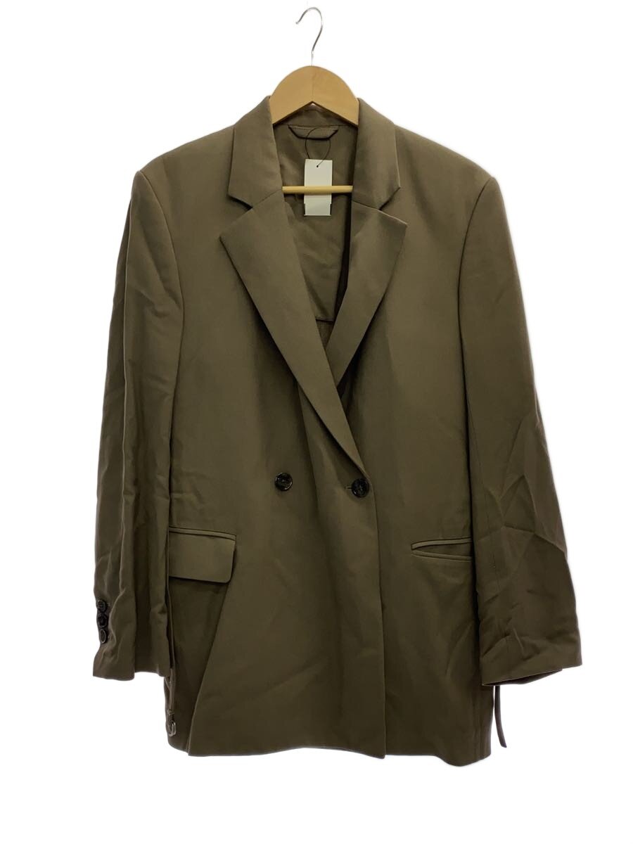【中古】Acne Studios(Acne)◆ダブルブレストベルトジャケット/32/人絹/BEG/無地/FN-WN-SUIT000415//【レディース御召しもの】