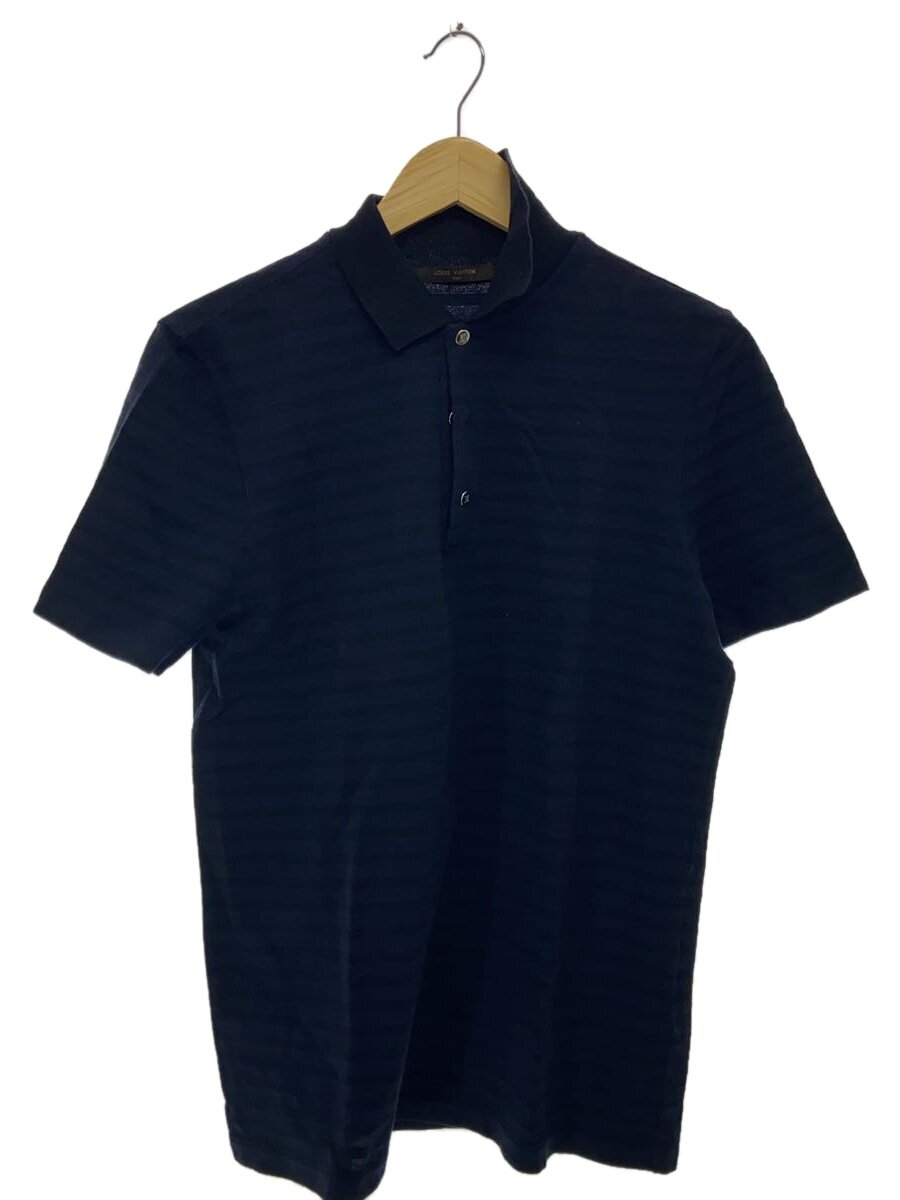 【中古】LOUIS VUITTON◆スポーツシャツ/S/綿織物/NVY/間借り人【メンズウェア】