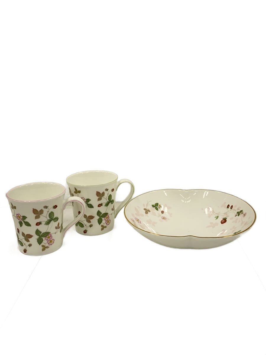 【中古】WEDGWOOD◆お皿/ペアマグカップ/3点書き割り/WHT【勝手もと装置】