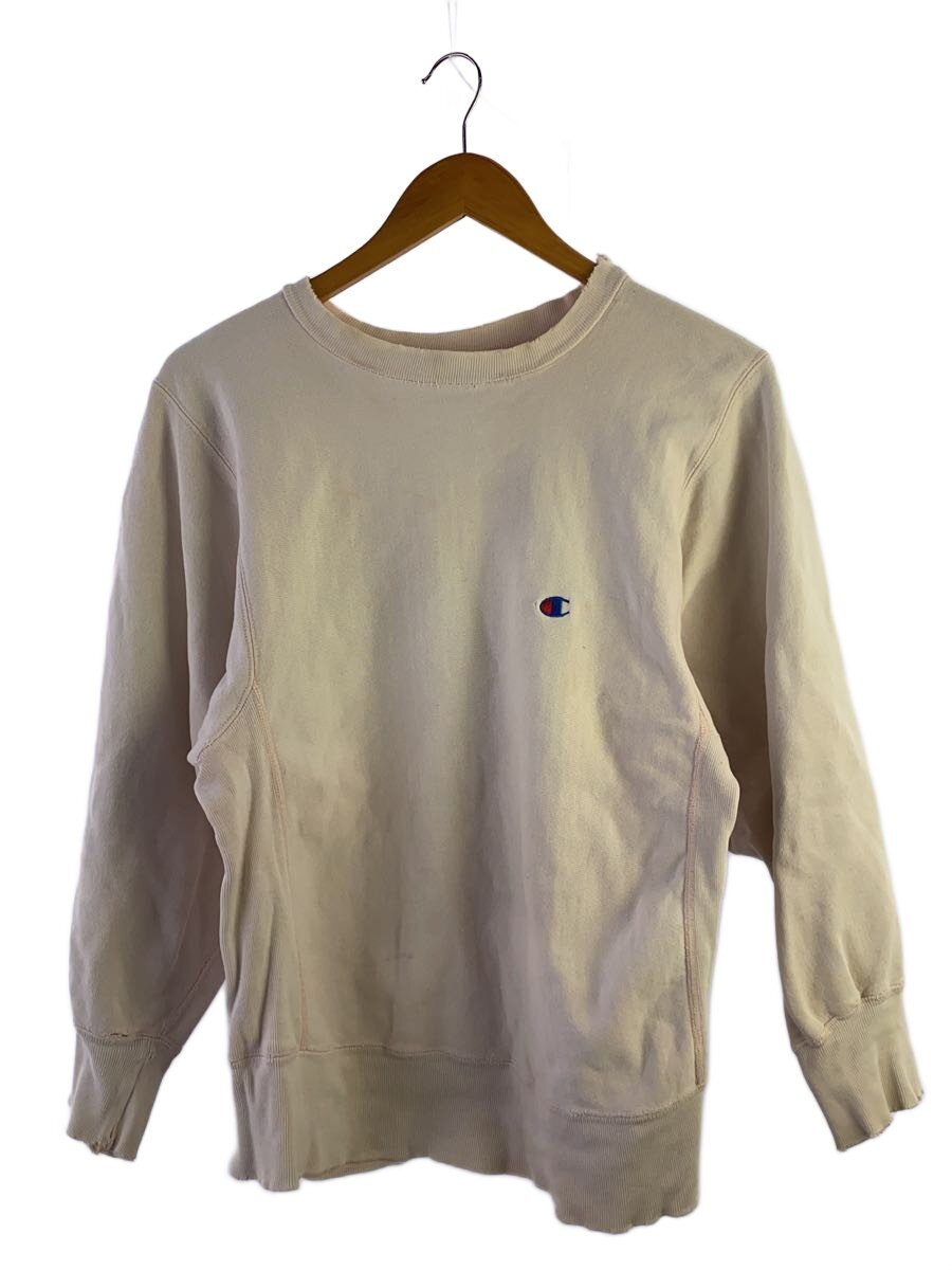【中古】Champion◆汗水/M/綿織物/PNK/無地/REVERSE WEAVE/80s【メンズウェア】