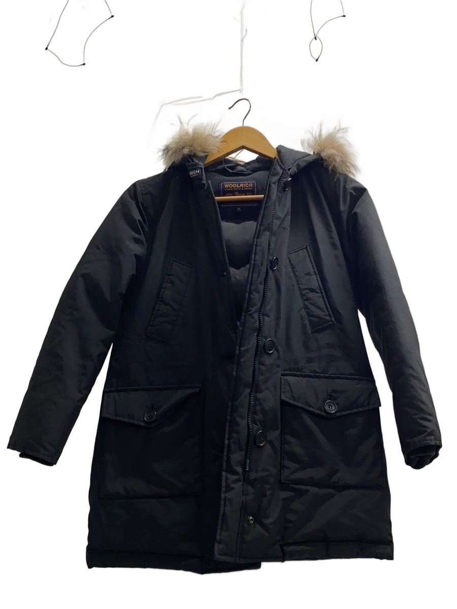 【中古】Woolrich◆アークティックダウン/上衣/US10/ナイロン/黒いこと【キッズ】