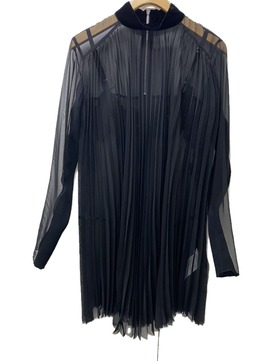 【中古】sacai◆長袖衣裳/1/ポリエステル/BLK/21-05542【レディース御召しもの】