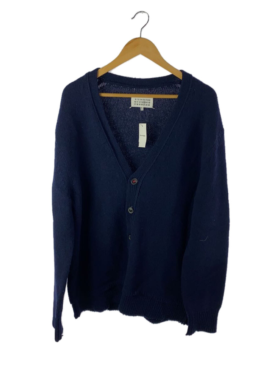 【中古】Maison Margiela◆21AW/エルボーパッチカーディガン/S/羊毛/NVY/S50GP0245【メンズウェア】