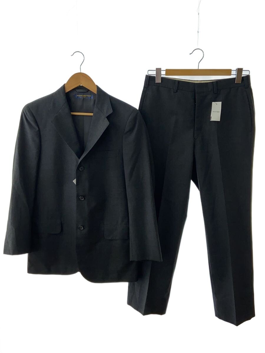 【中古】BROOKS BROTHERS◆背広/--/ポリエステル/GRY/無地//【メンズウェア】