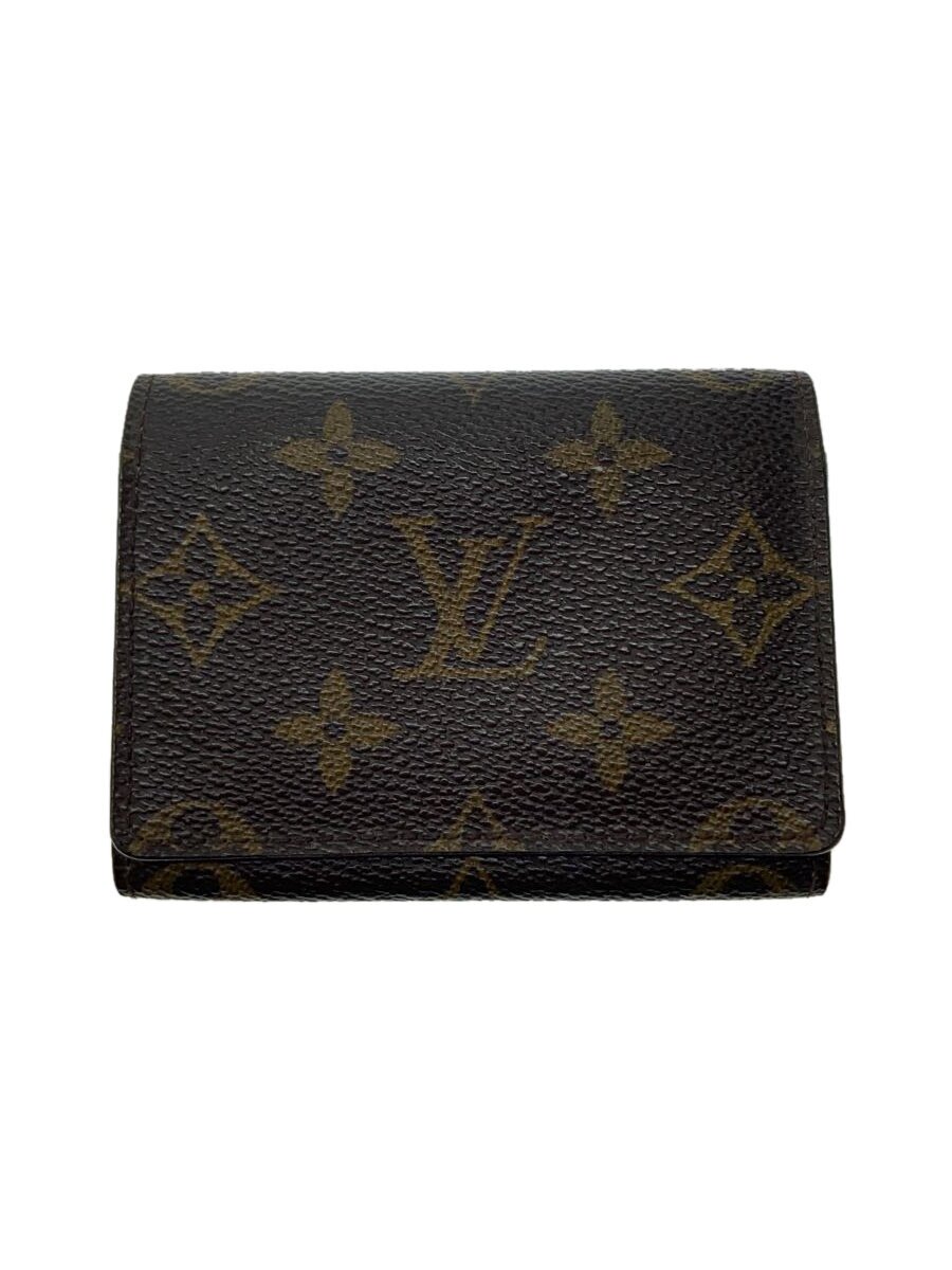 【中古】LOUIS VUITTON◆アンヴェロップ・カルトドゥヴィジット_モノグラム・キャンバス_BRW/レザー/BRW/レディース【服飾雑貨他】|2nd STREET 店