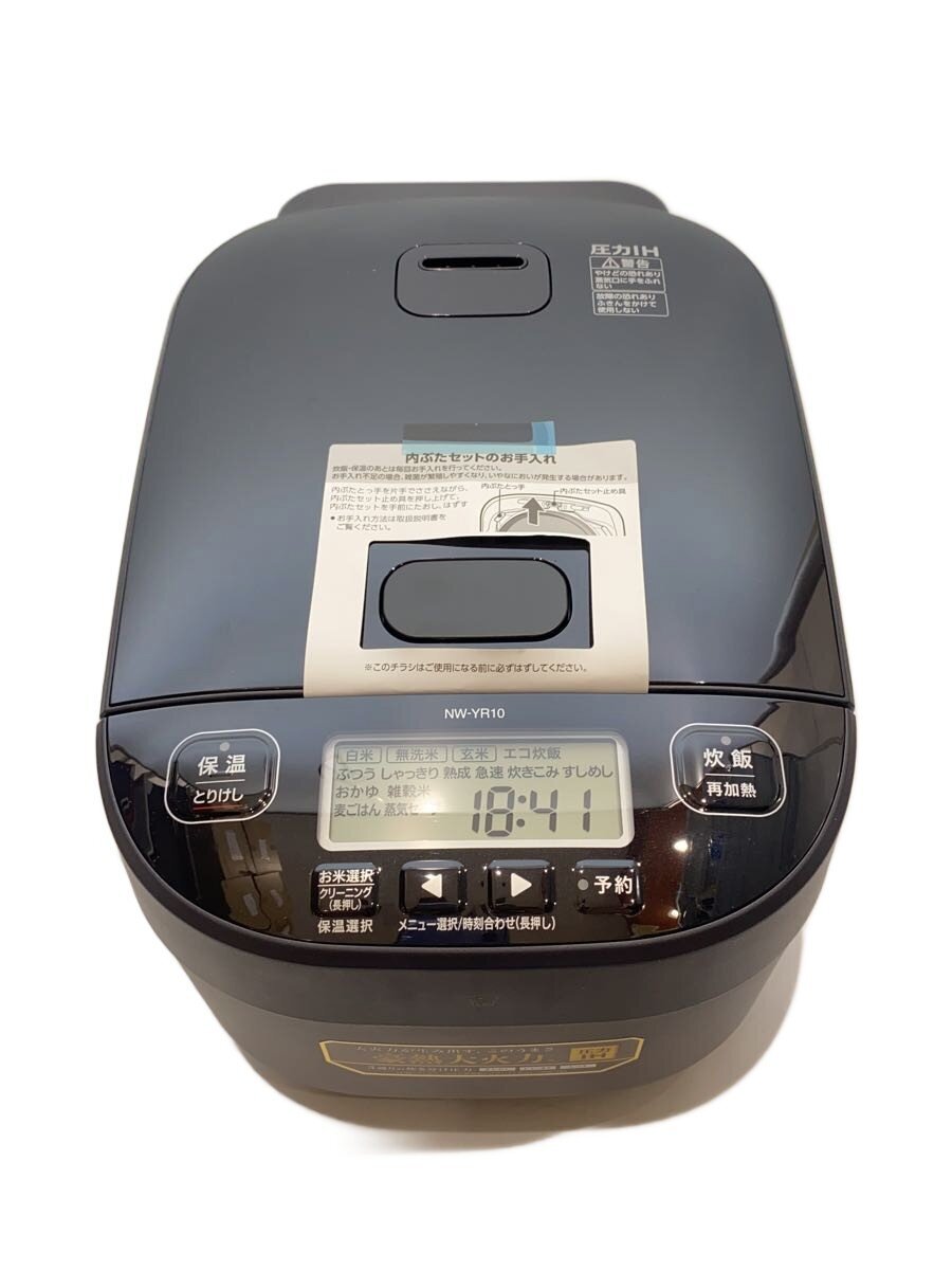 【中古】ZOJIRUSHI◆ジャー炊飯器/NW-YR10-BZ//【家電・ビジュアル・オーディオ】｜2ｎｄ STREET 店 23,595円