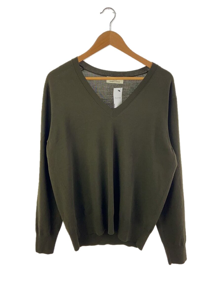 【中古】MAISON ET VOYAGE/アイスウール Vネックプルオ/M/ウール/KHK/24-02-44-02003-TN//【メンズウェア】｜2ｎｄ STREET 店