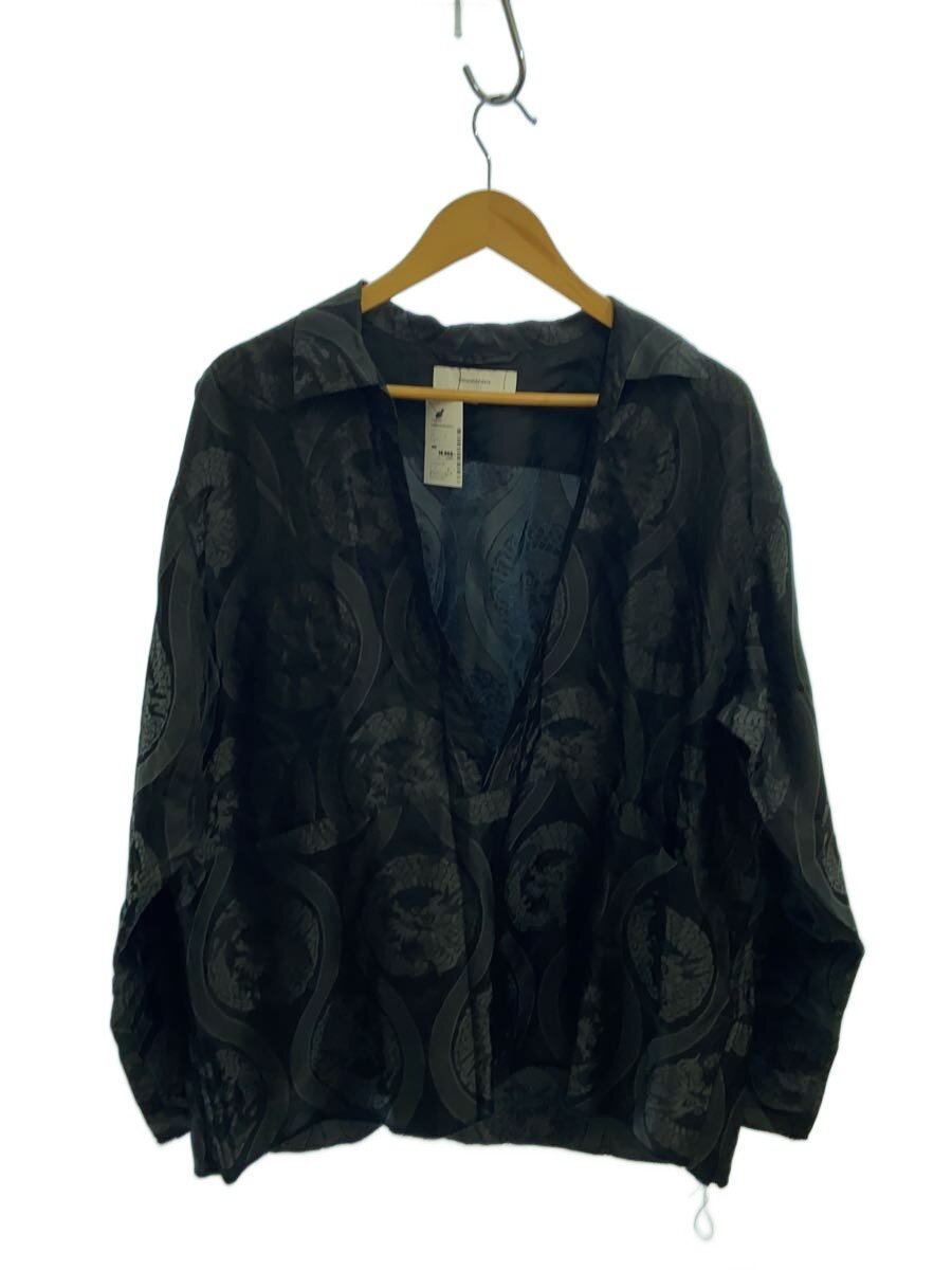 【中古】Sasquatchfabrix.◆長袖プルオーバー/L/--/BLK/総柄/20SS-SY9-008【メンズウェア】