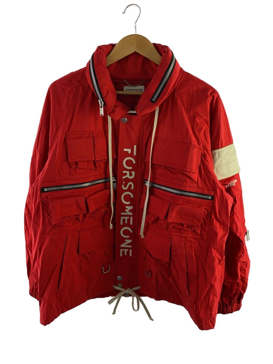【中古】FORSOMEONE◆UTILITY JKT/ユーティリティージャケット/ナイロン/レッド/78000077【メンズウェア】｜2ｎｄ STREET 店