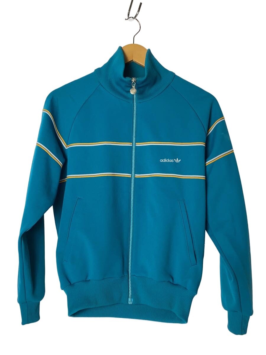 【中古】adidas◆70s～/上衣/S/ポリエステル/BLU/無地/ats-190【メンズウェア】