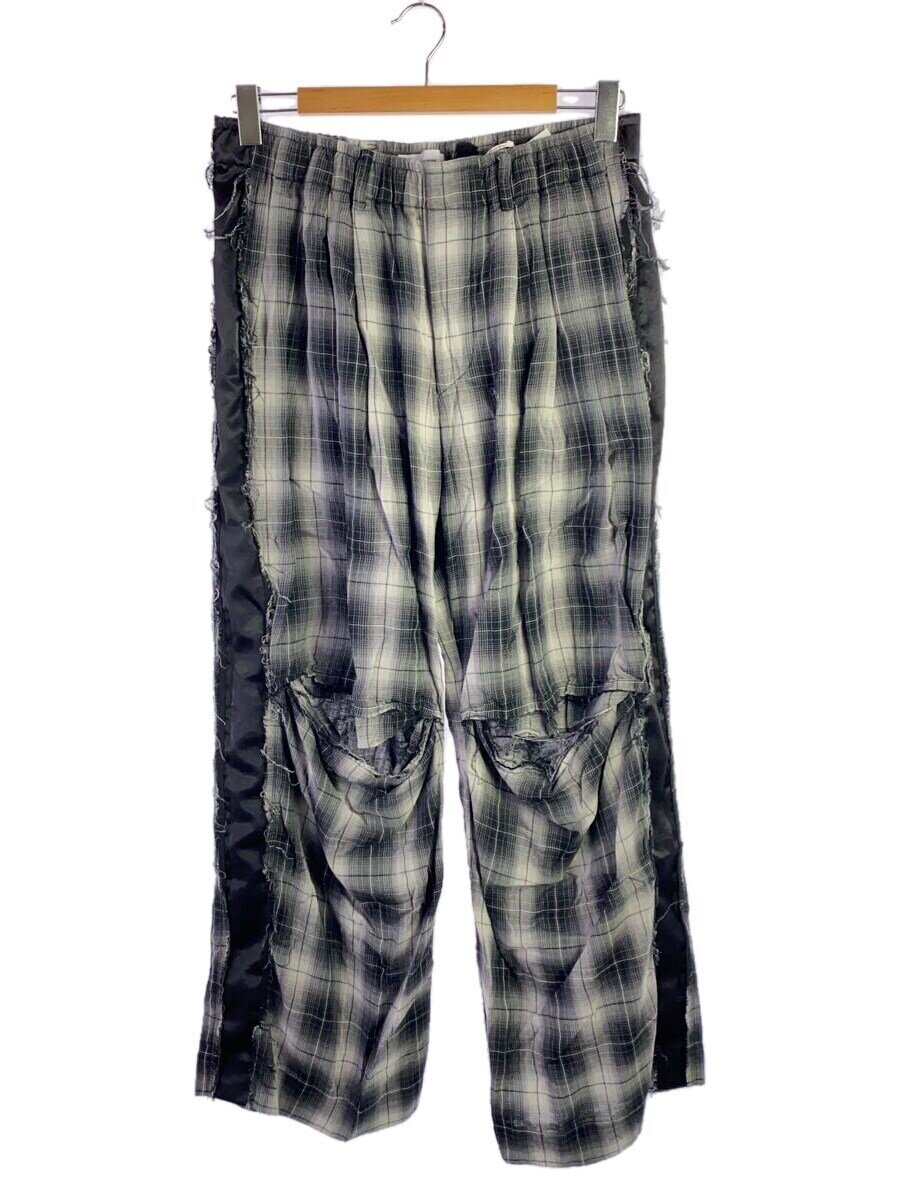 【中古】THE JEAN PIERRE◆3TUCK EASY PLAID TROUSER/48/コットン/GRY/オンブレCK/THE-PE25-0604【メンズウェア】｜2ｎｄ STREET 店