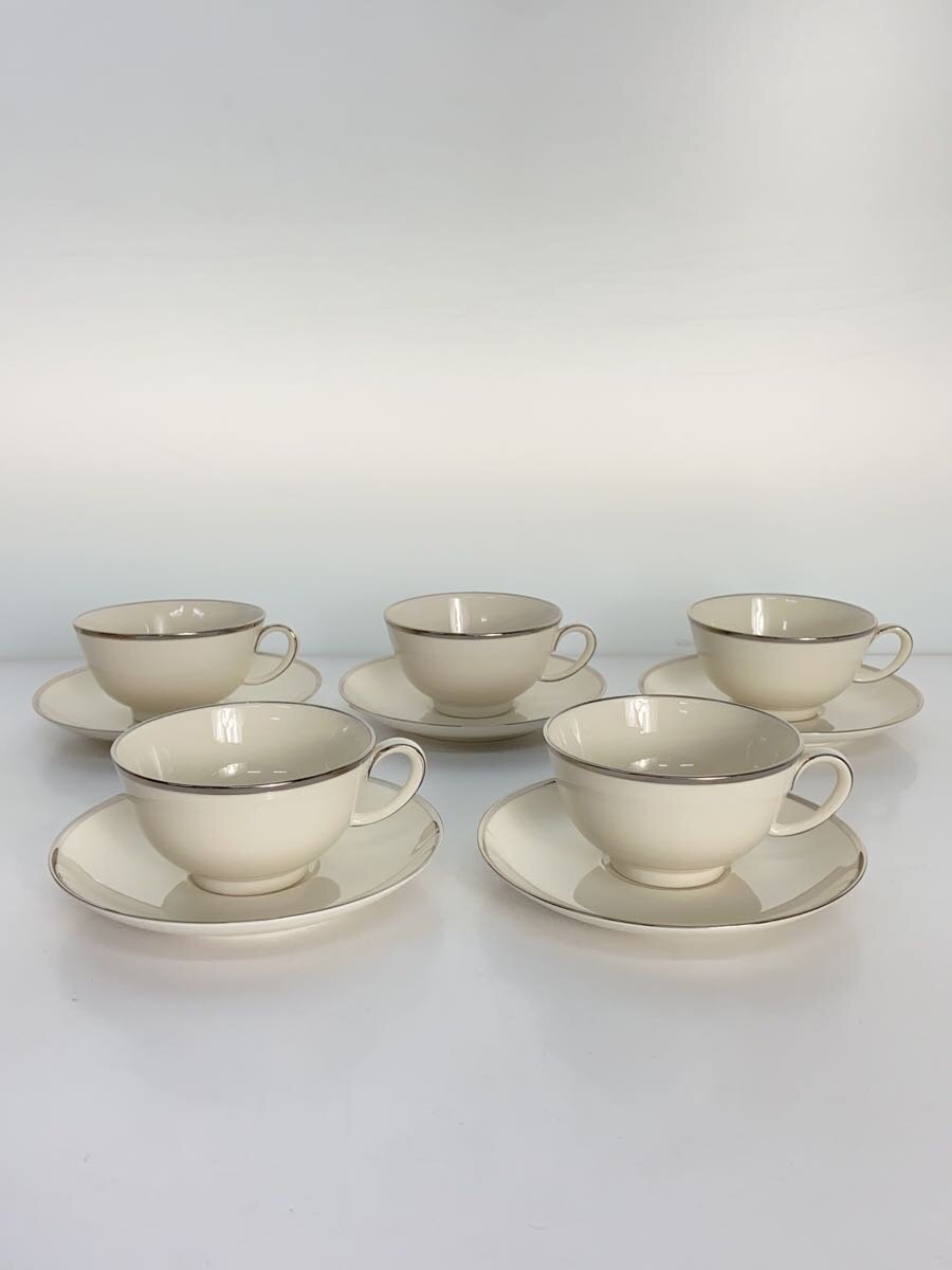 【中古】Noritake◆カップ&ソーサー/5点セット/WHT【キッチン用品】