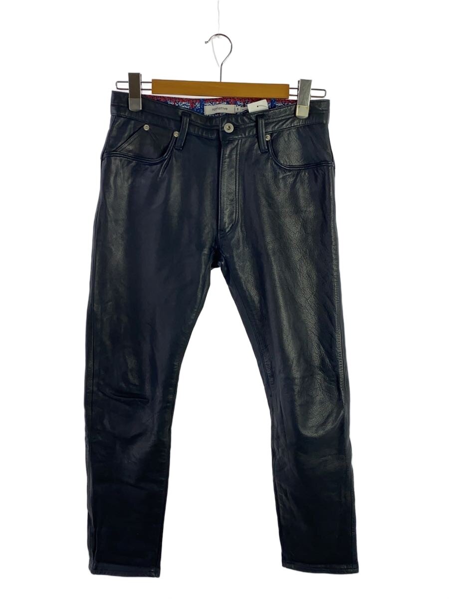 【中古】nonnative◆スキニーパンツ/1/牛皮/NVY/無地//【メンズウェア】
