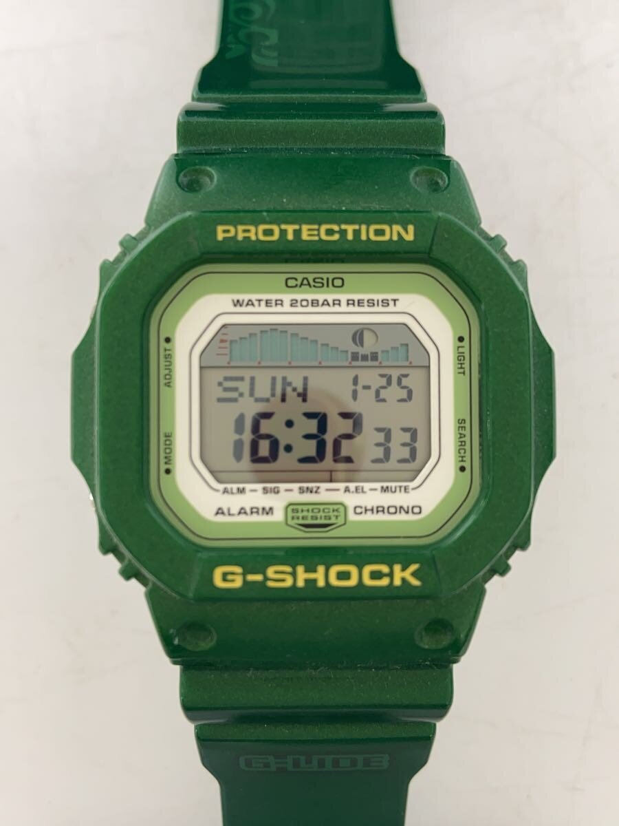 【中古】CASIO◆石英ウオッチ・G-SHOCK/デジタル/GRN/GRN//【服飾雑貨他】