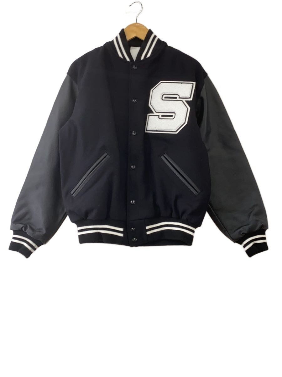 【中古】GAME sportswear◆スタジャン/M/羊毛/BLK/5000C//【メンズウェア】