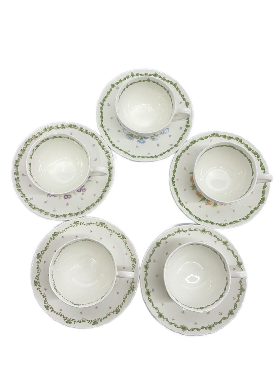 【中古】HOYA◆カップ&ソーサー/9点セット/WHT【キッチン用品】