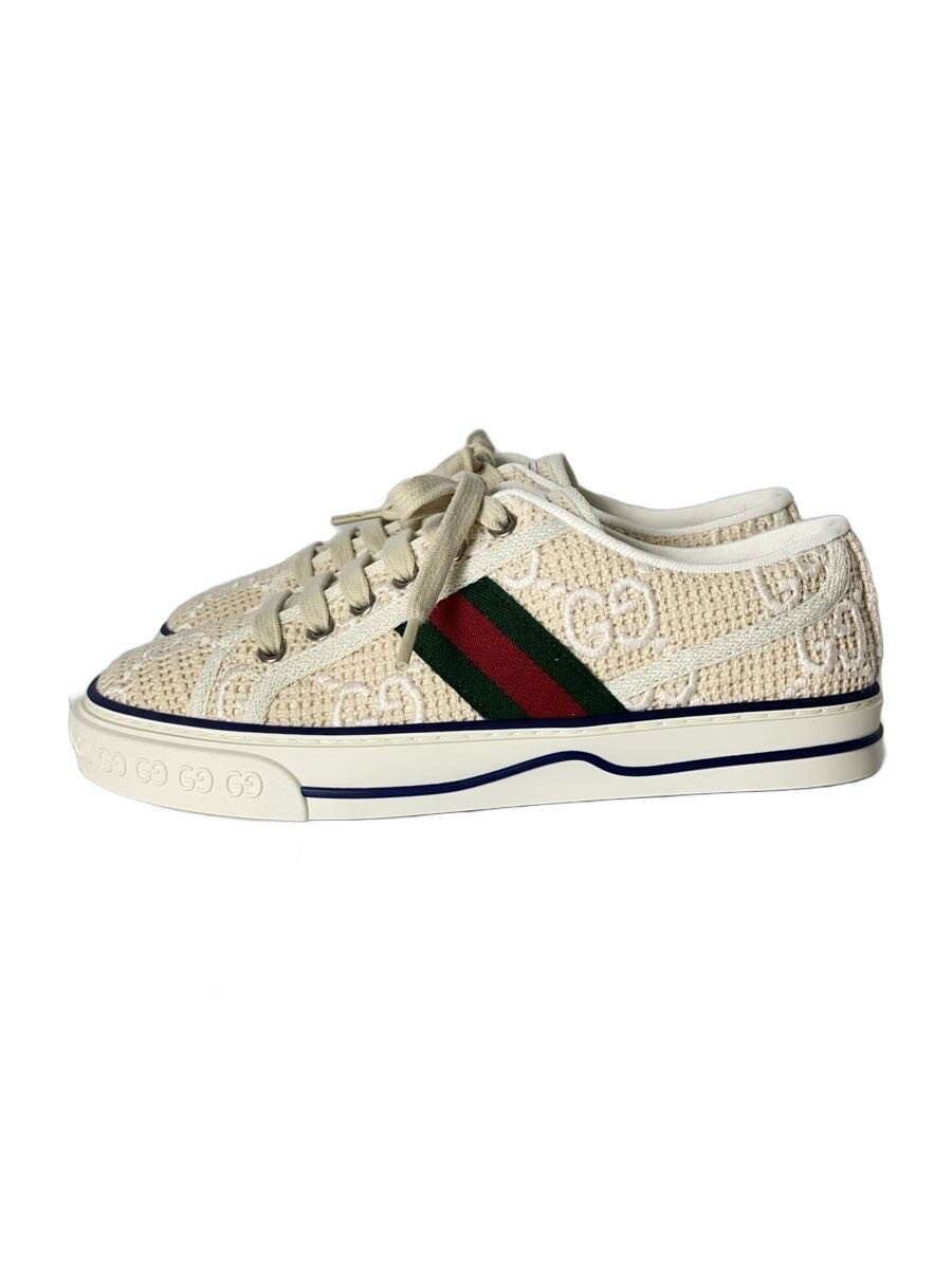【中古】GUCCI◆ローカットスニーカー/庭球 1977/GG柄/37/IVO/綿織物【シューズ】
