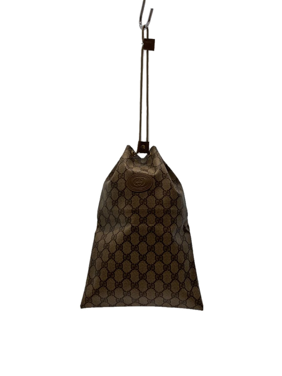 【中古】GUCCI◆合切袋御徒面子/PVC/BEG/総柄/97.19.303/【御徒面子】
