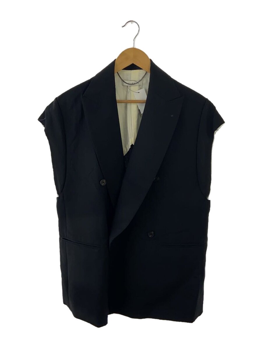 【中古】JieDa◆23SS/OVER TAILORED VEST//限りない/1/アンゴラ/BLK/無地/Jie-23S-JK07//【メンズウェア】