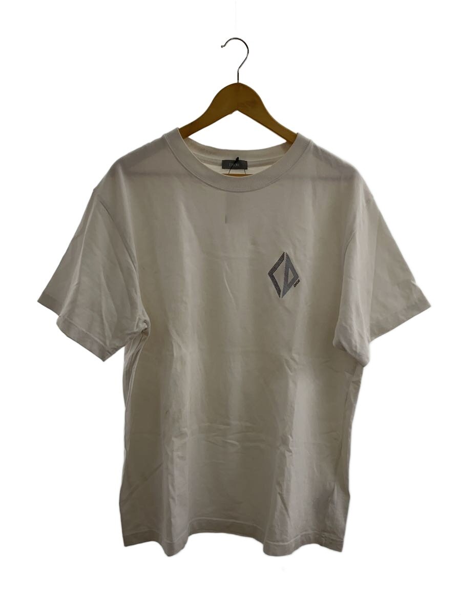 【中古】Christian Dior◆金剛石ロゴタイプ/プルオーバー/XXL/綿織物/WHT/刷り上げる/313J696D0554【メンズウェア】