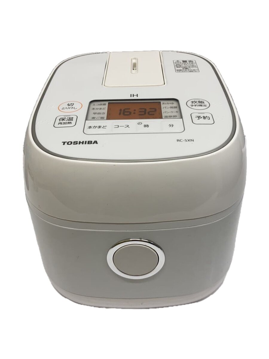 【中古】TOSHIBA◆炊飯器 RC-5XN(W)【家電・ビジュアル・オーディオ】