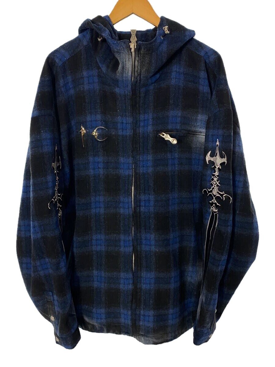 【中古】Thug Club◆24AW/Arab Sword Flannel Zip-up/4/ウール/BLU/オンブレCK/TC24JK2303【メンズウェア】｜2ｎｄ STREET 店 49,896円