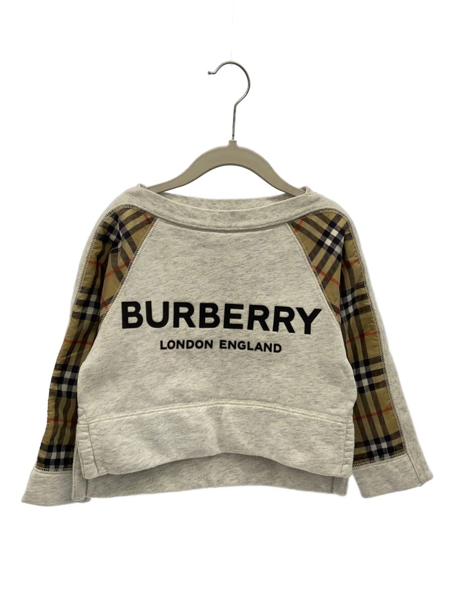 【中古】BURBERRY◆毛羽立ち毛玉有/汗水/100糎/綿織物/GRY【キッズ】