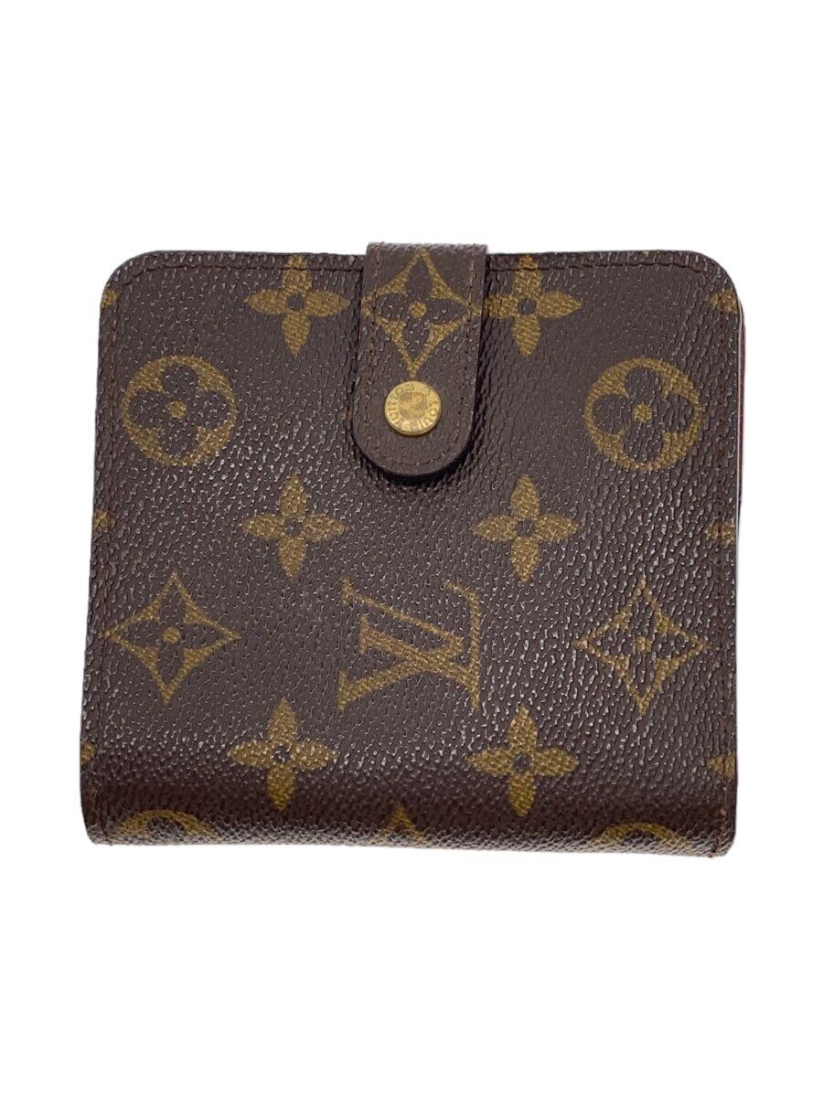 【中古】LOUIS VUITTON◆コンパクト・ジップ_モノグラム・キャンバス_BRW/PVC/BRW/総柄/メンズ【服飾雑貨他】｜2ｎｄ STREET 店