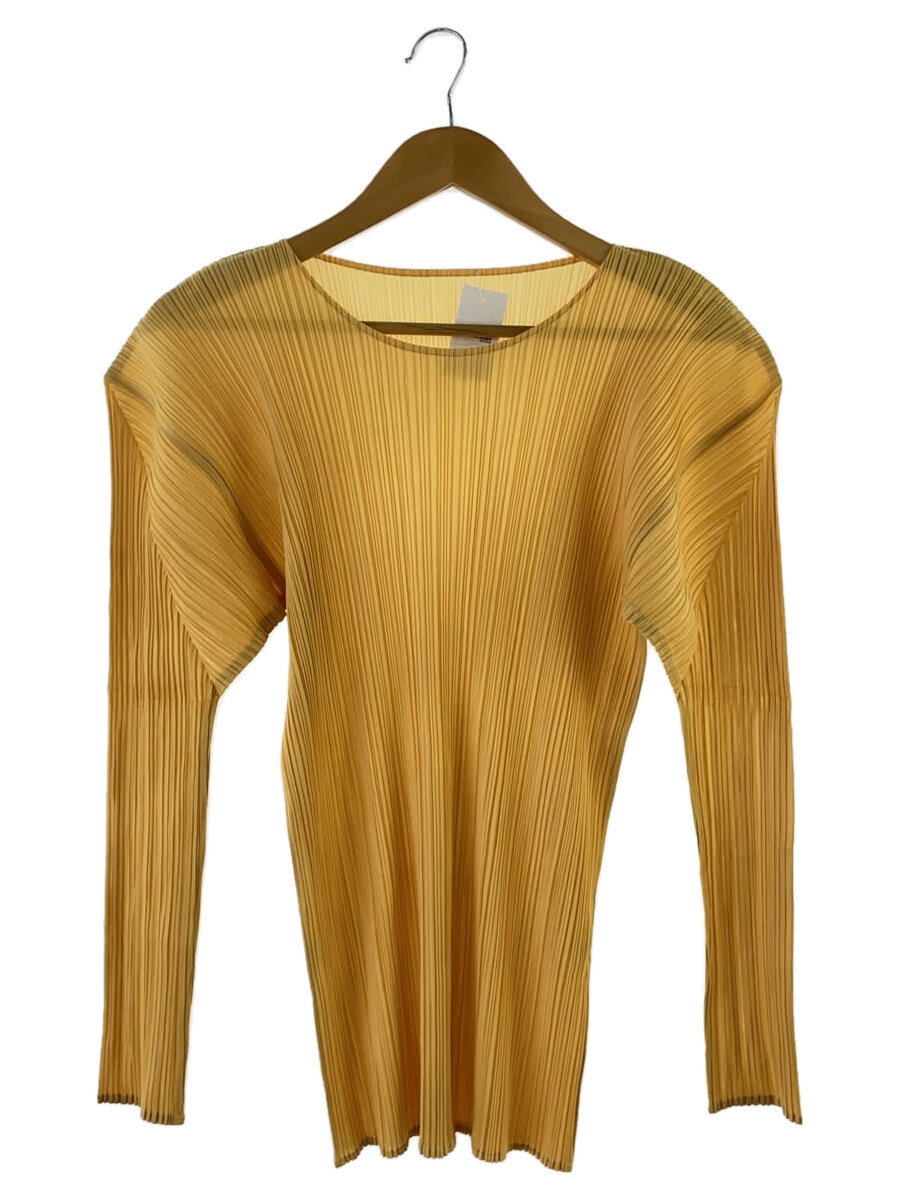 【中古】PLEATS PLEASE ISSEY MIYAKE◆長袖カットソー/4/ポリエステル/キャメル/pp51-jk602//【レディースウェア】|2nd STREET 店