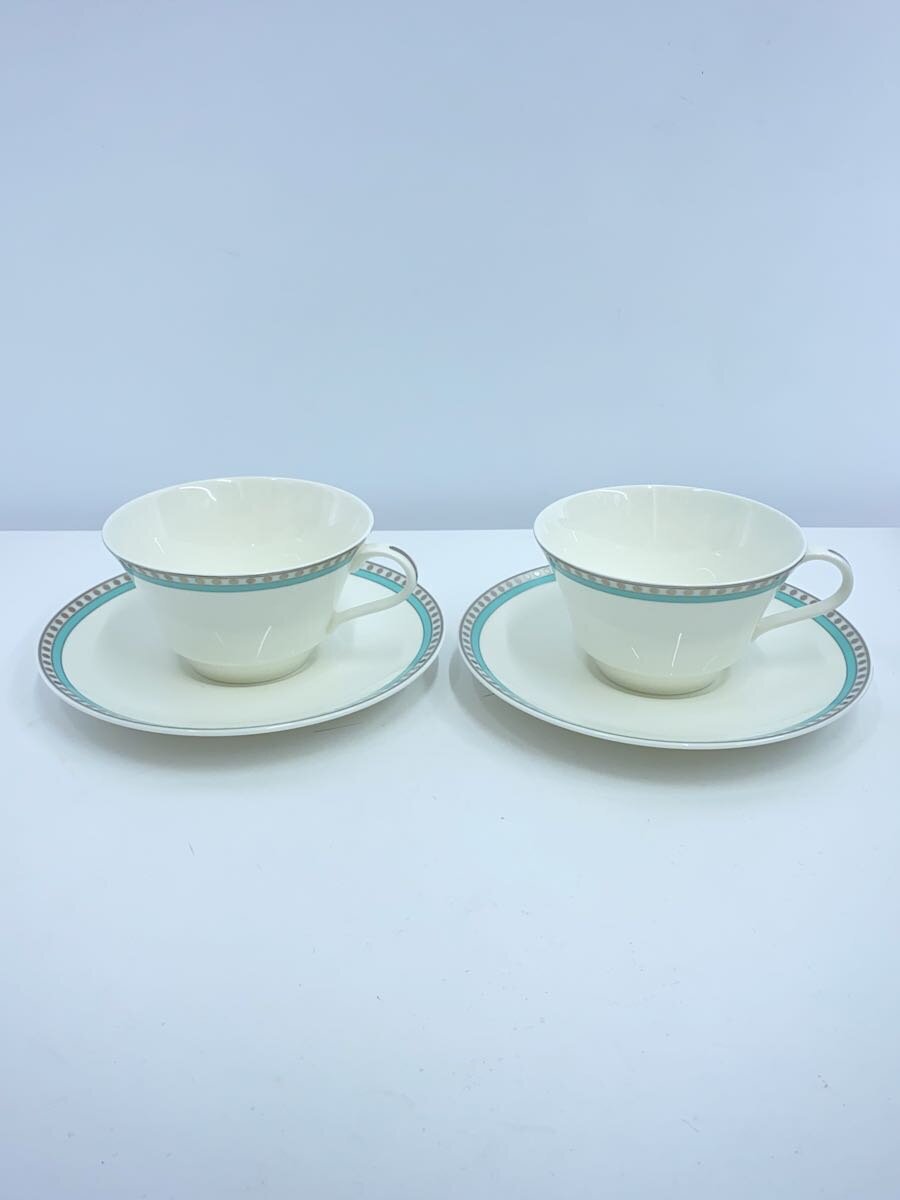 【中古】TIFFANY&Co.◆カップ&ソーサー/2点セット/WHT【キッチン用品】