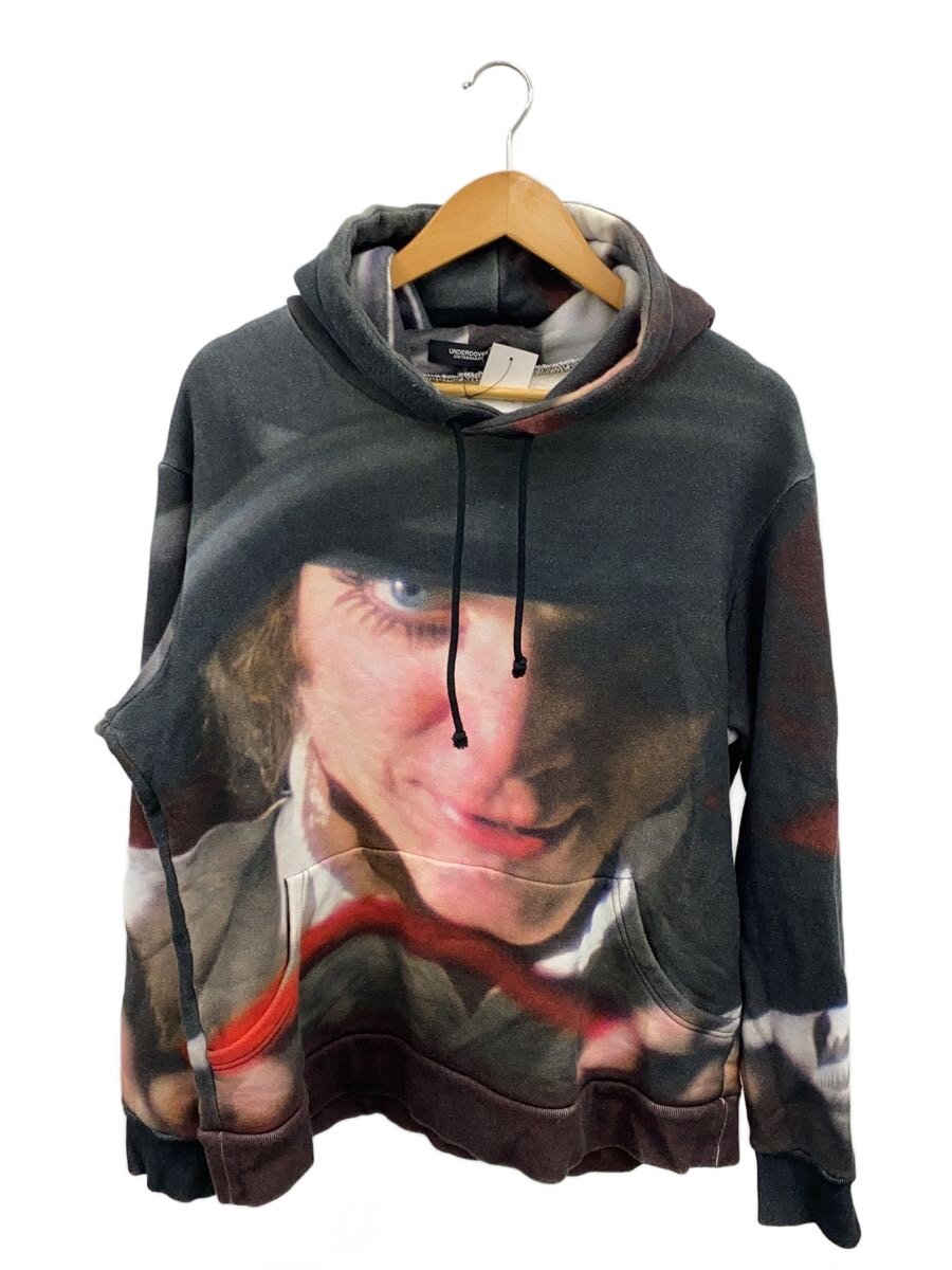 【中古】UNDERCOVER◆19AW/時辰儀じかけのオレンジ色/パーカー/3/綿織物/マルチ色合い/総柄/UCX4806-1【メンズウェア】